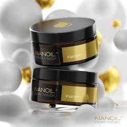 Mascarilla para cabello con queratina de Nanoil. Tratamiento profesional para cabello ahora disponible en casa